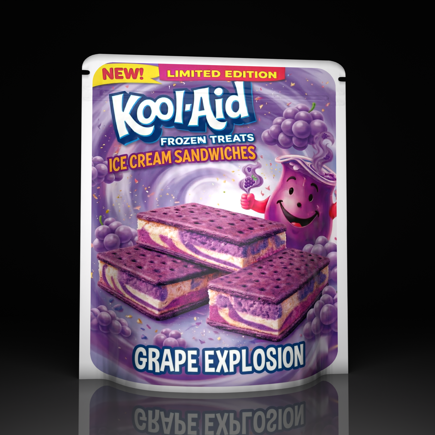 Kool Aid Ice Cream Grape Explosion