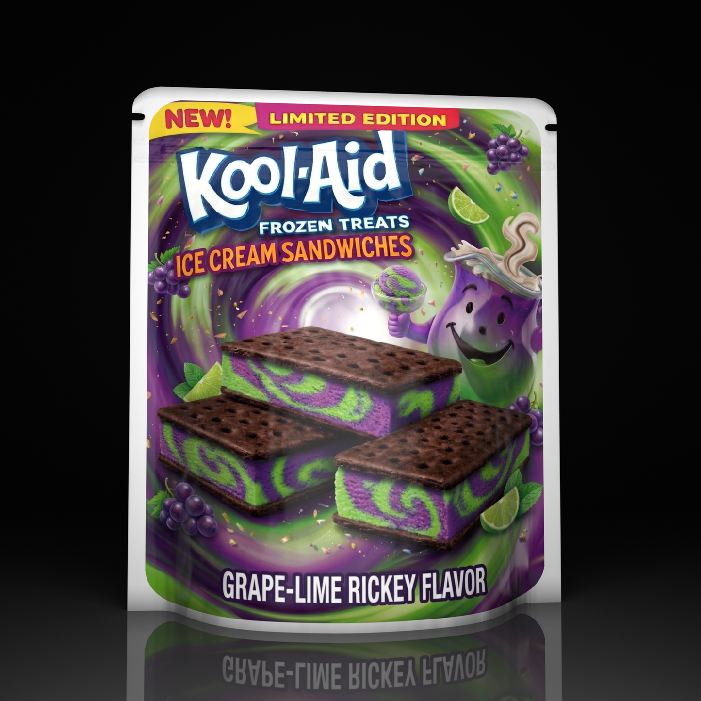 Kool Aid Ice Cream Grape Lime Ricky