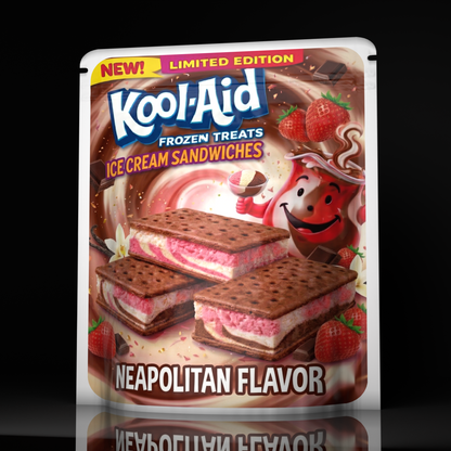 Kool Aid Ice Cream Neoploitan