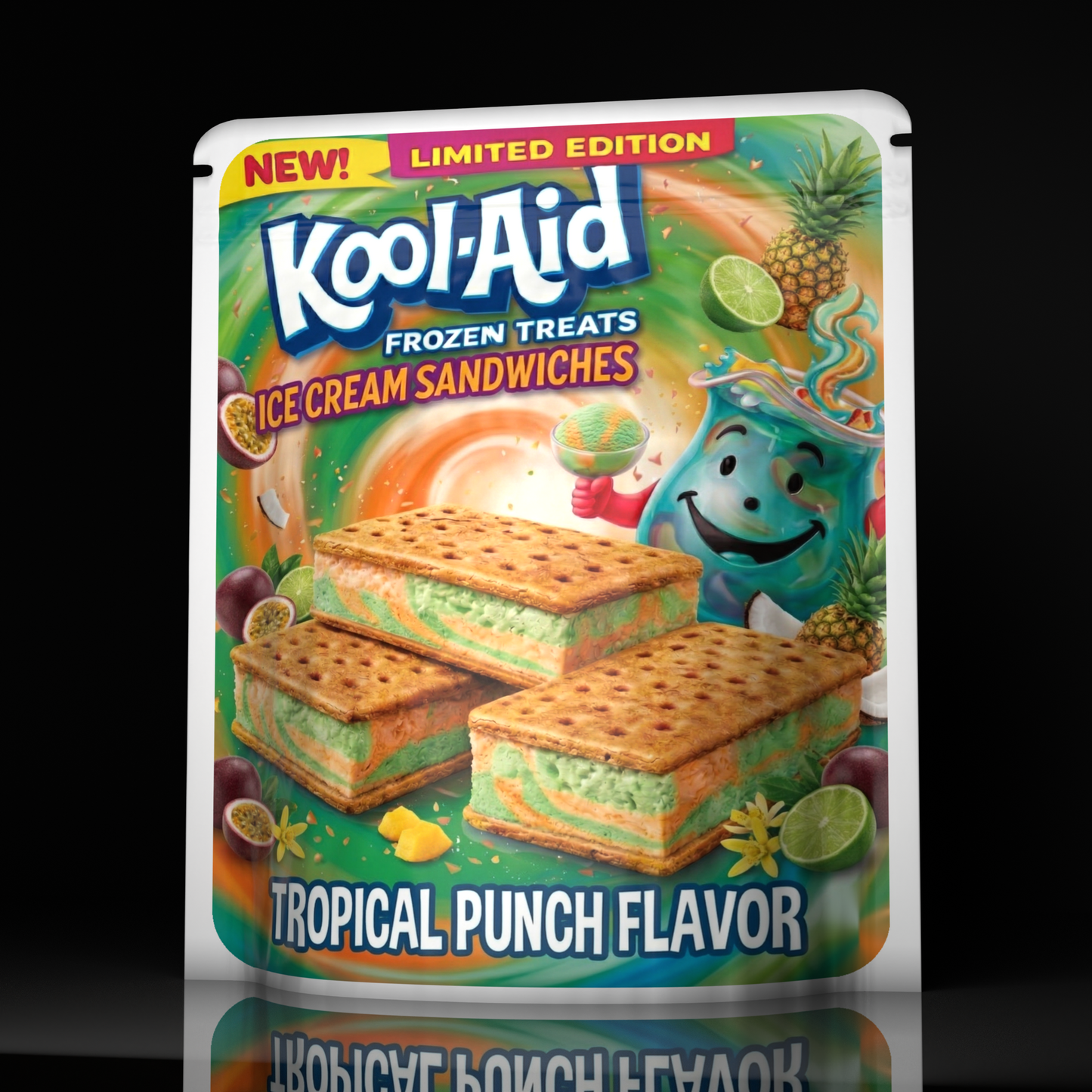 Kool Aid Ice Cream Tropical Punch