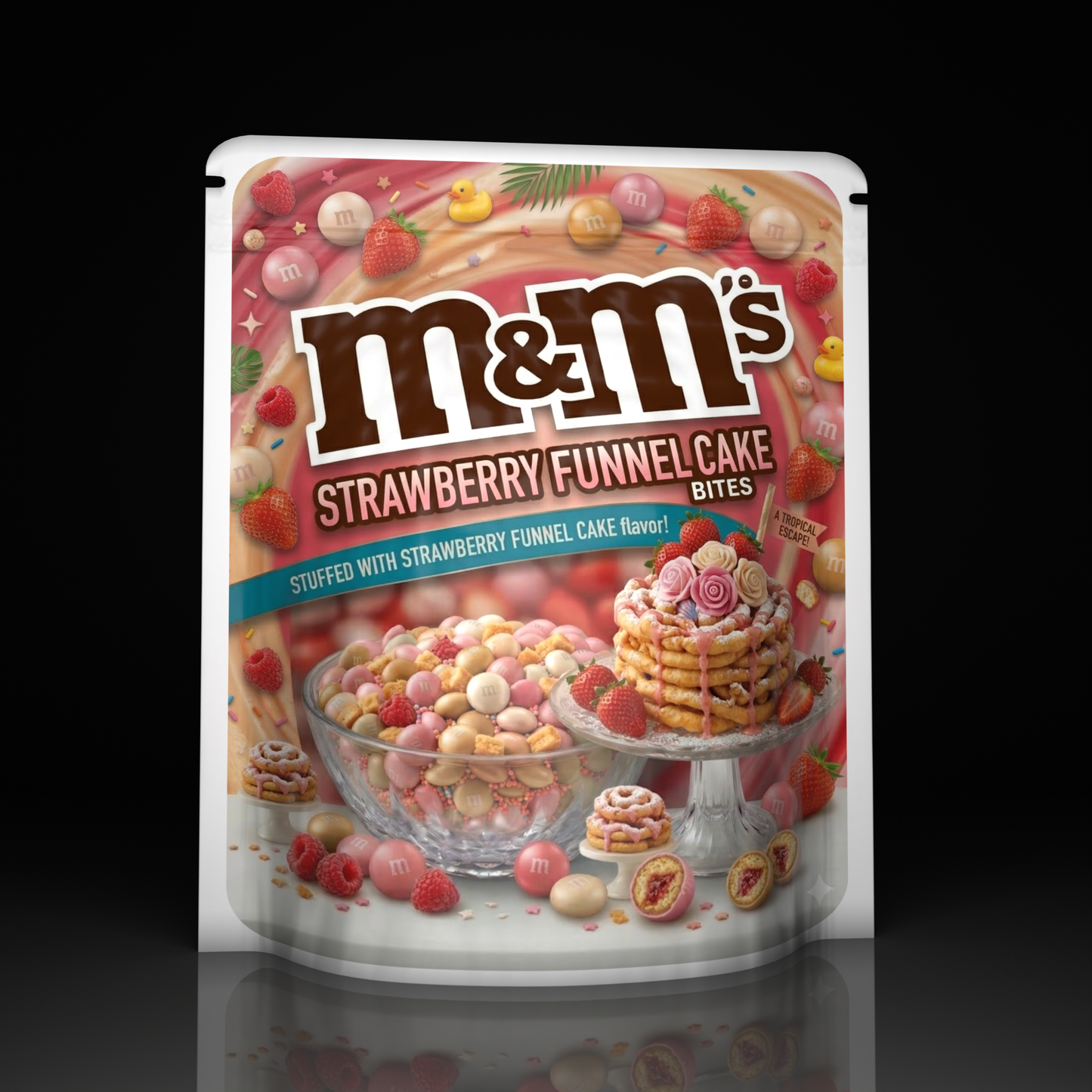 Mm S Strawberry Funnel Cake Bites