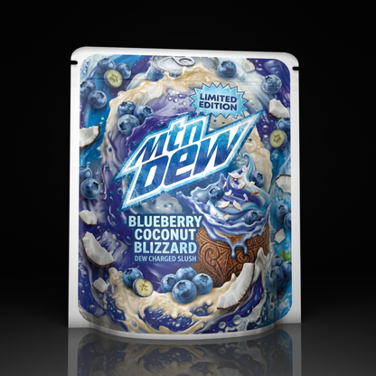 Mtn Dew Slush Blueberry Coconut Blizzard