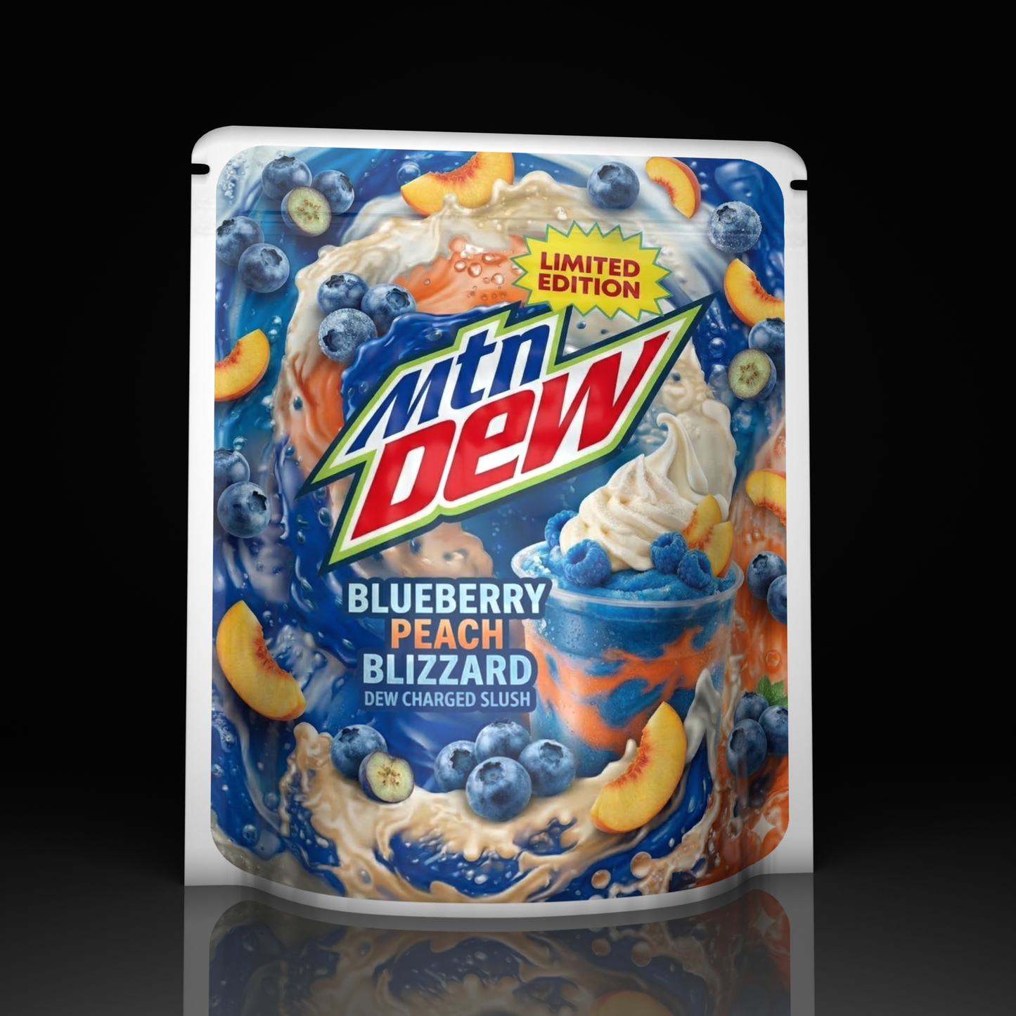 Mtn Dew Slush Blueberry Peach Blizzard