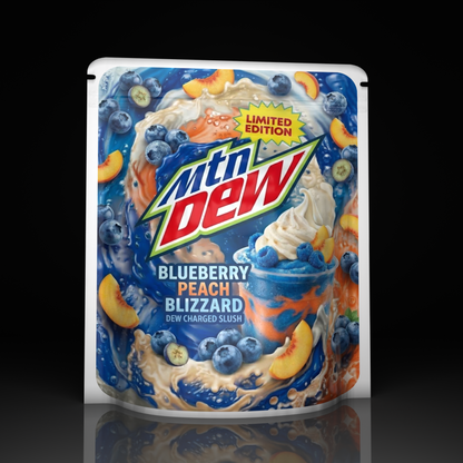 Mtn Dew Slush Blueberry Peach Blizzard