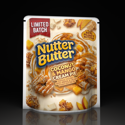 Nutter Butter Coconut Mango Cream Pie