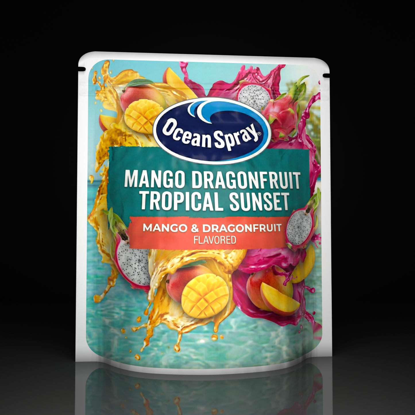 Ocean Spray Mango Dragonfruit Tropical Sunset