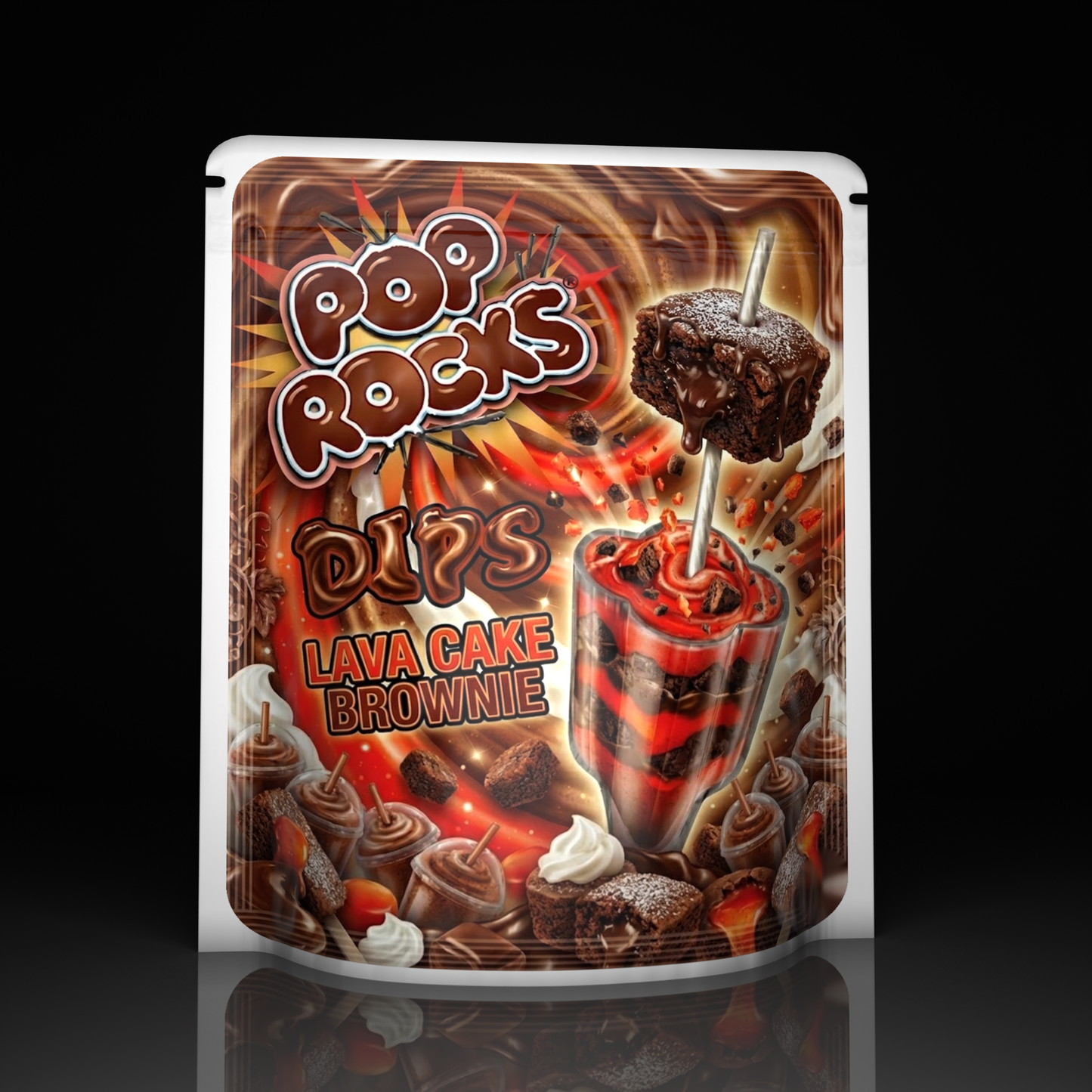 Poprocks Lava Cake Brownie