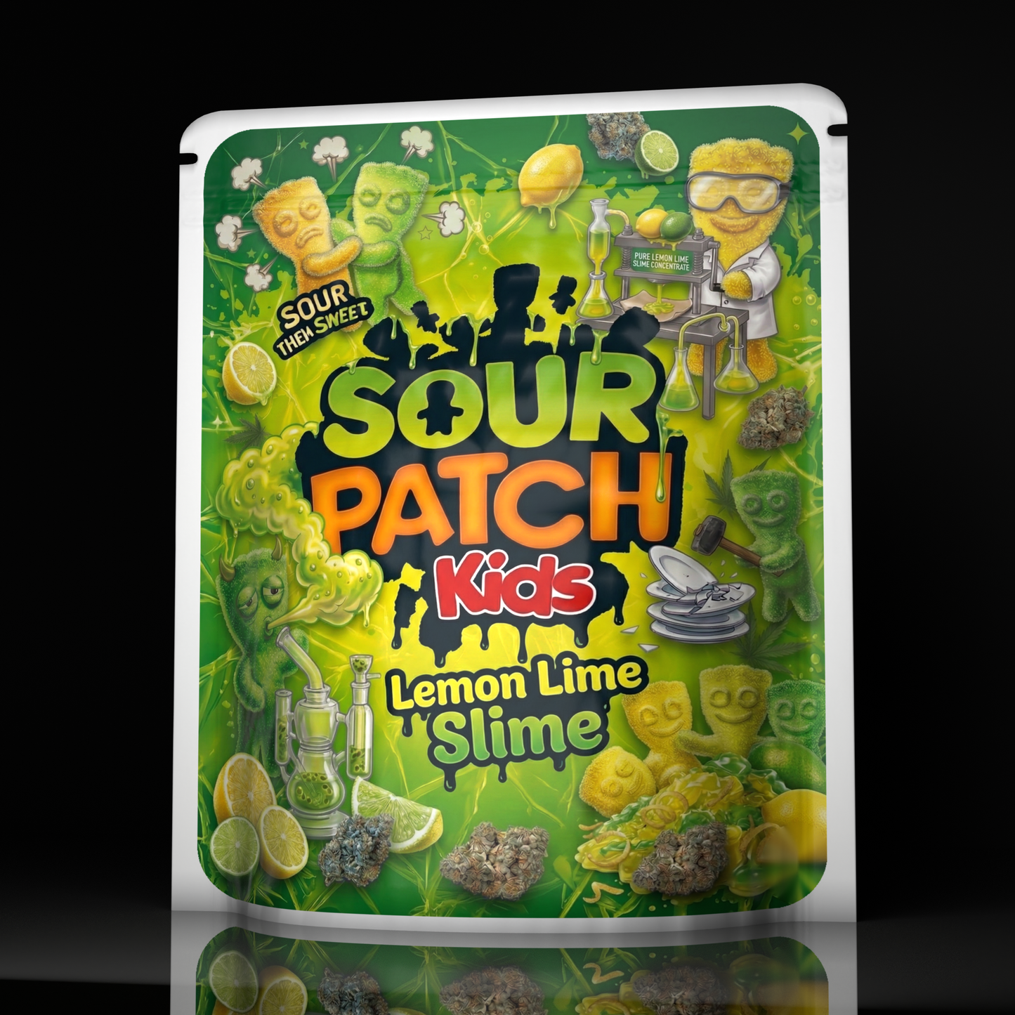 Sour Patch Kids Lemon Lime Slime