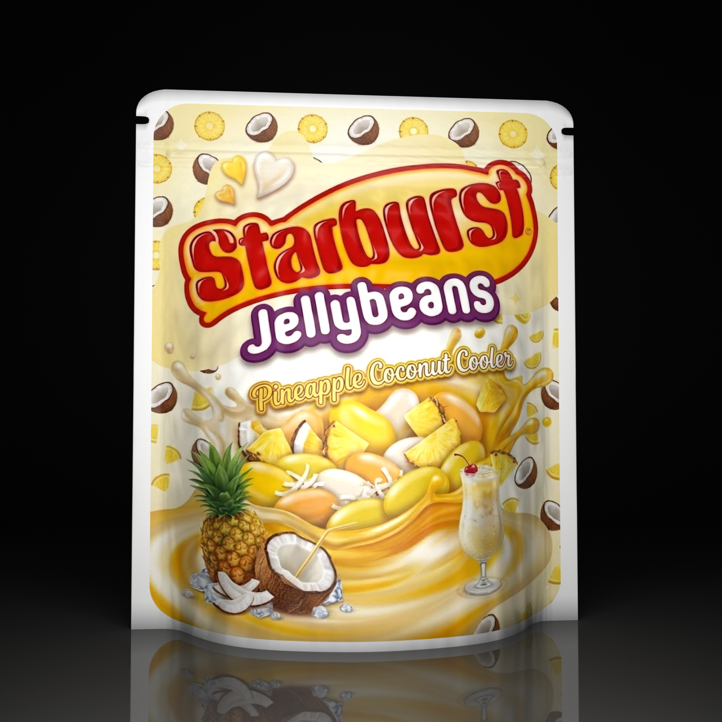 Starburst Pineapple Coconut Cooler