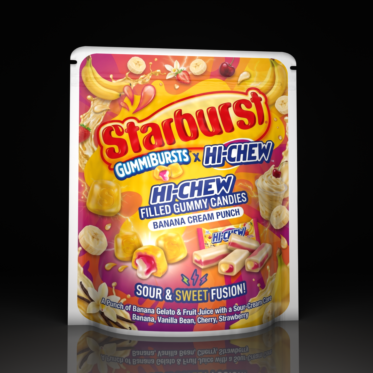 Starburst X Hi Chew Banana Cream Punch