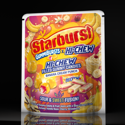 Starburst X Hi Chew Banana Cream Punch