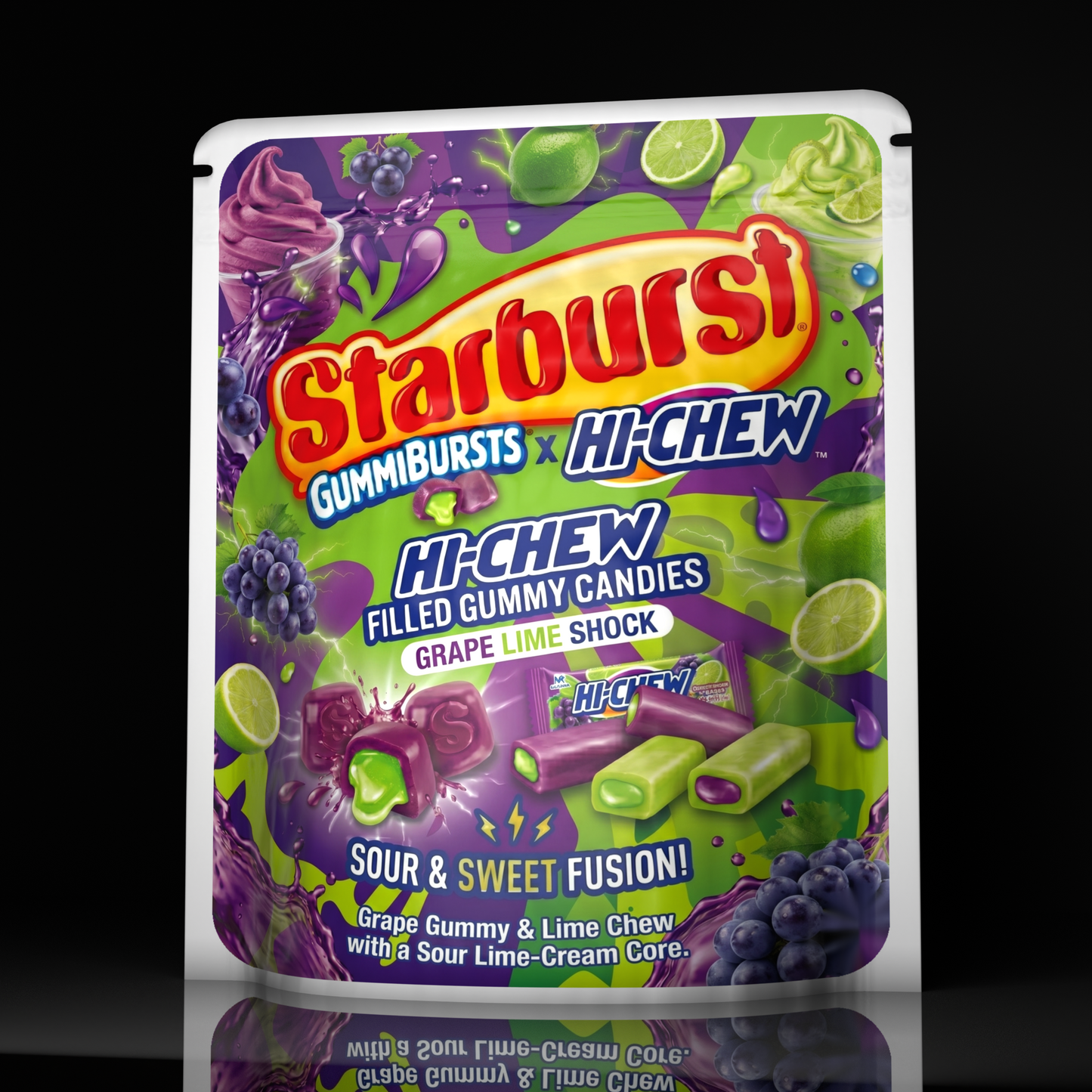 Starburst X Hi Chew Grape Lime Shock