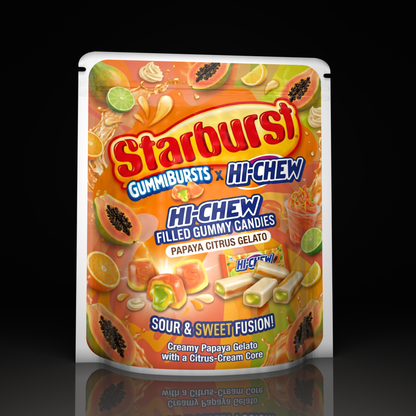 Starburst X Hi Chew Papaya Citrus Gelato