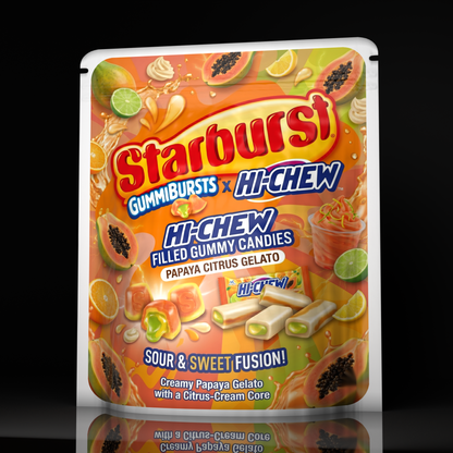 Starburst X Hi Chew Papaya Citrus Gelato