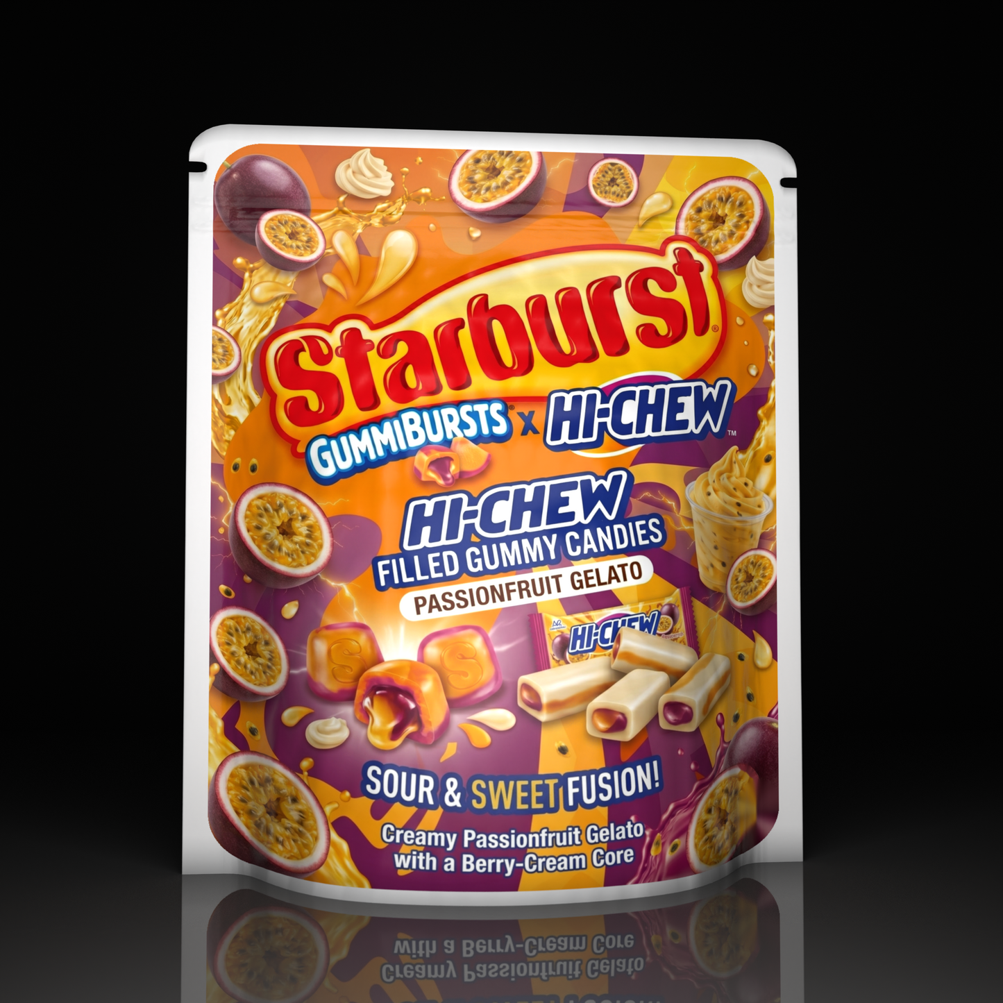 Starburst X Hi Chew Passionfruit Gelato