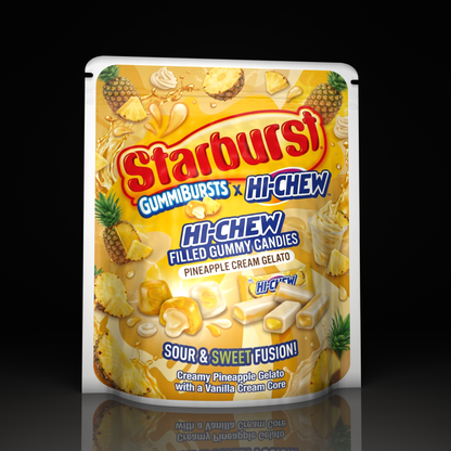 Starburst X Hi Chew Pineapple Cream Gelato