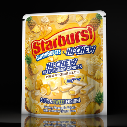 Starburst X Hi Chew Pineapple Cream Gelato