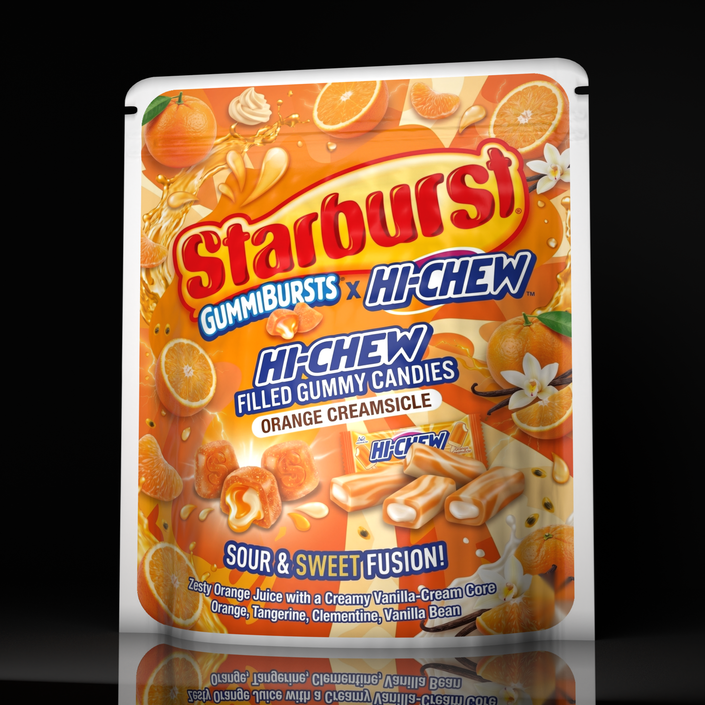 Starburst X Hi Chew Sour Nan Ss Zest Orange