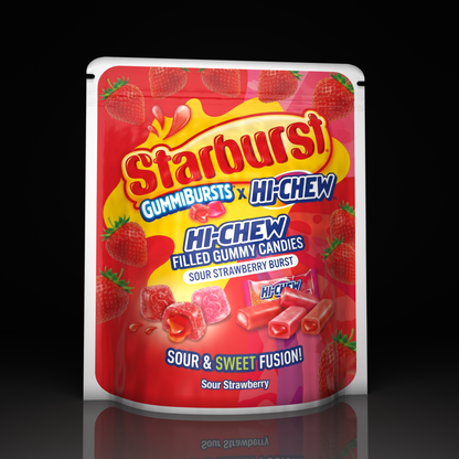 Starburst X Hi Chew Sour Strawberry Burst