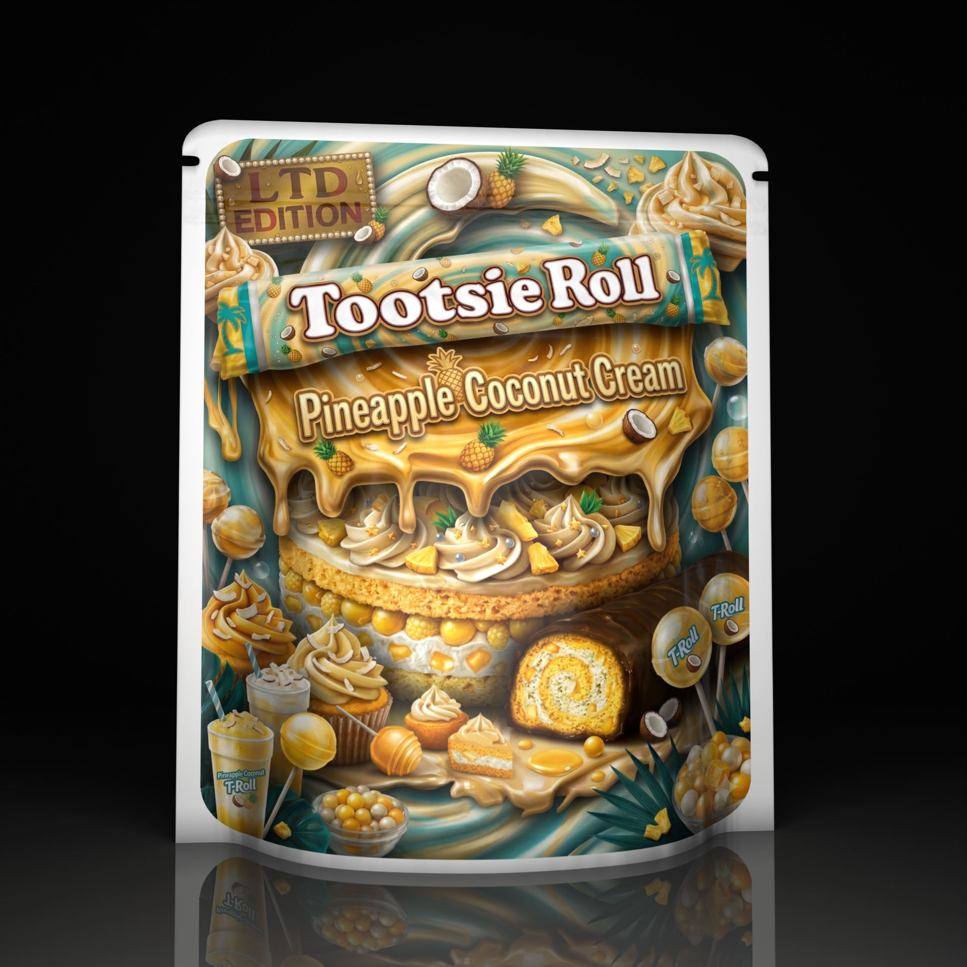 tootsie-roll-pineapple-coconut-cream