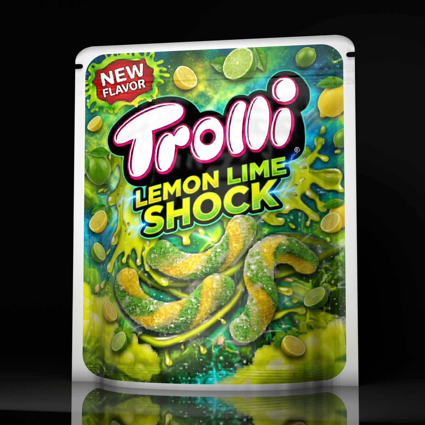 Trolli Worms Lemon Lime Shock