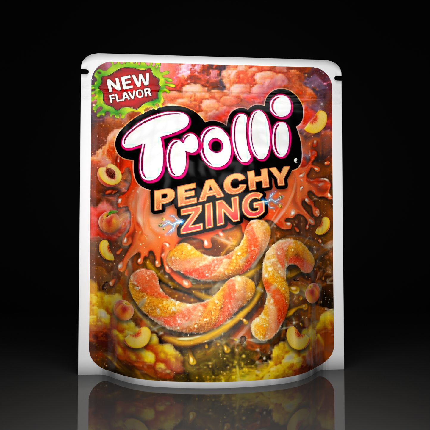 Trolli Worms Peachy Zing
