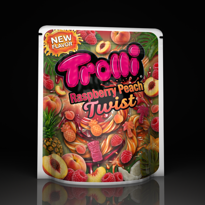 Trolli Worms Raspeberry Peach