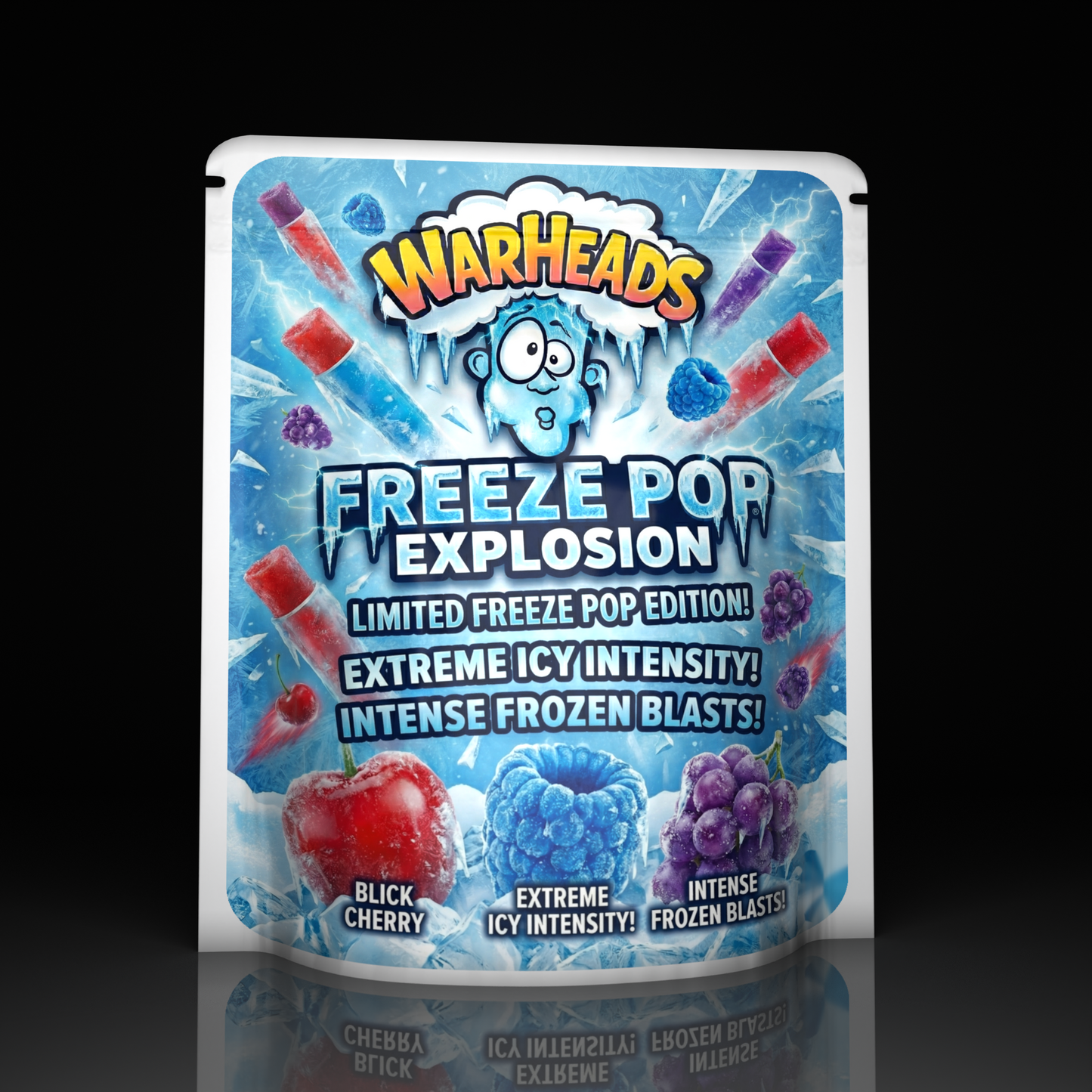 Warheads Freeze Pops