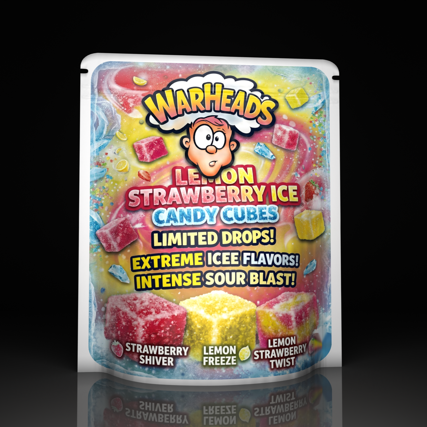 Warheads Lemon Strawberry Ice