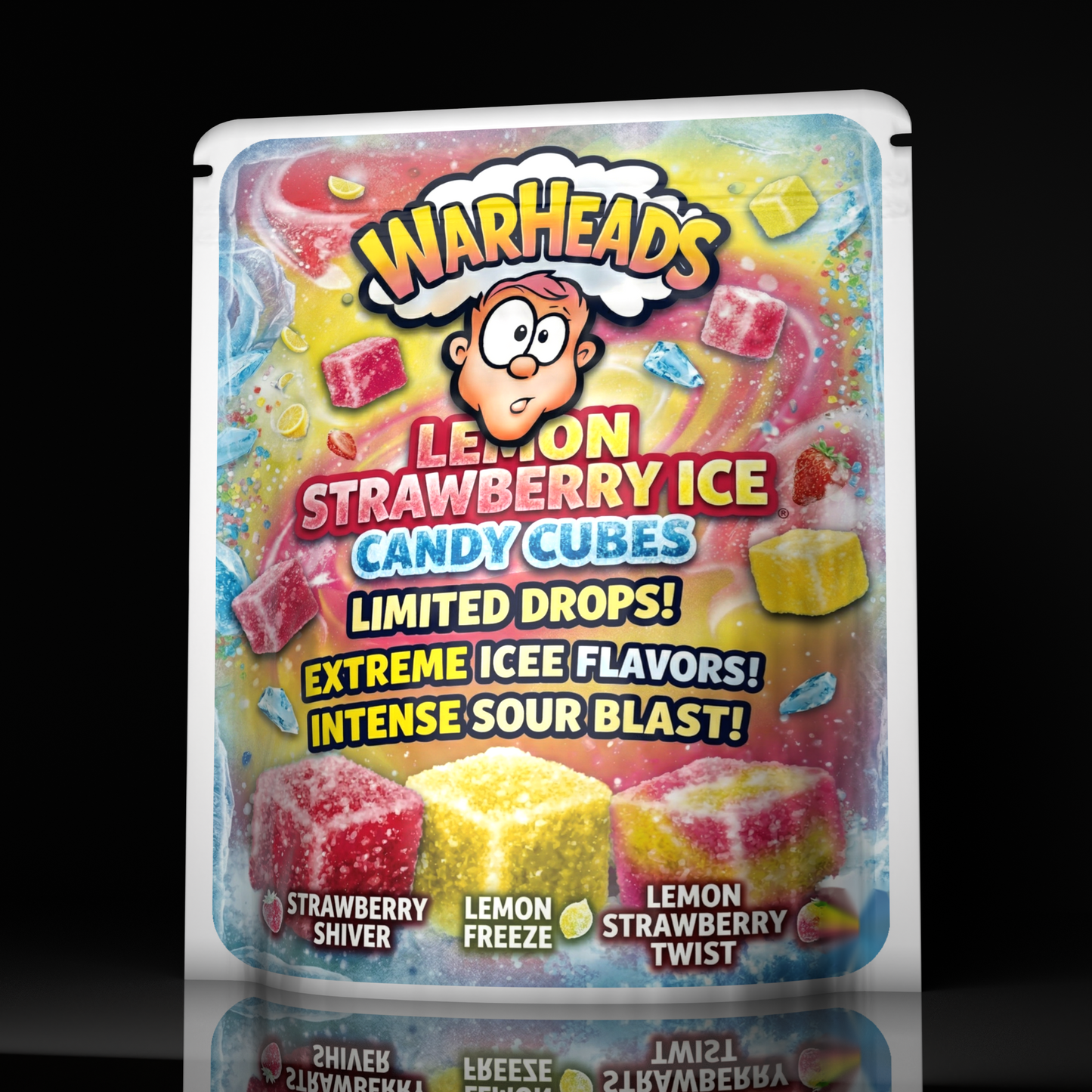 Warheads Lemon Strawberry Ice