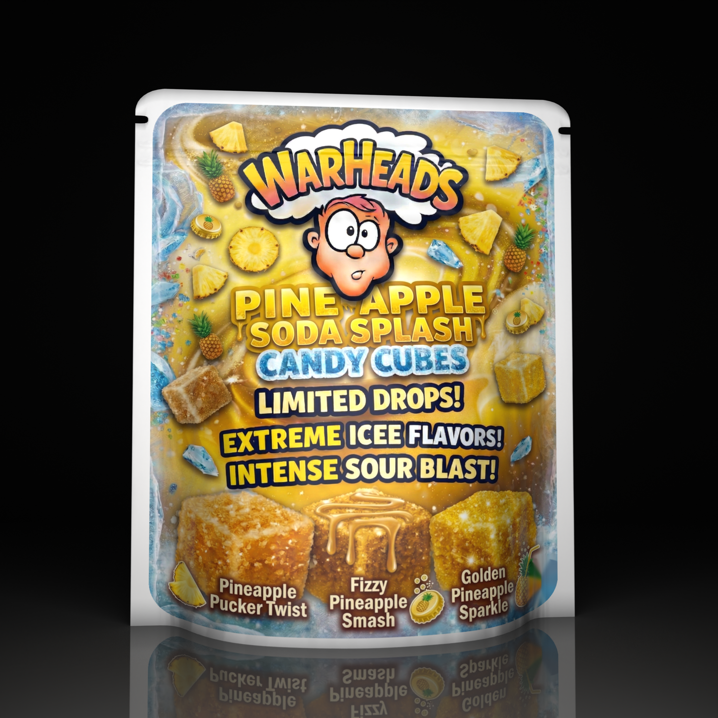 Warheads Pineapple Soda Splash