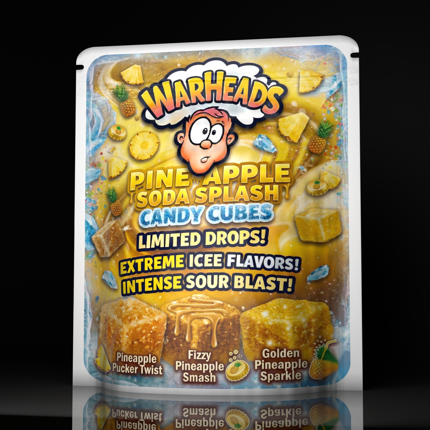 Warheads Pineapple Soda Splash