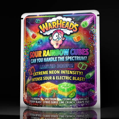 Warheads Sour Rainbow Cubes