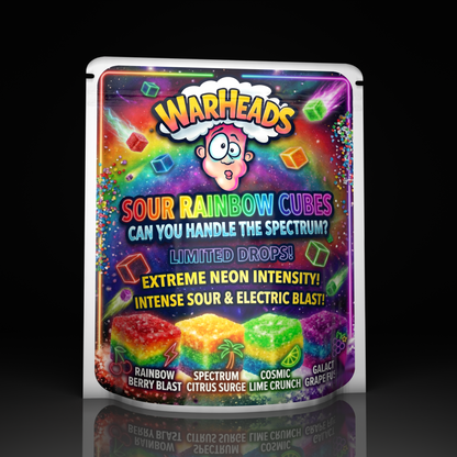 Warheads Sour Rainbow Cubes