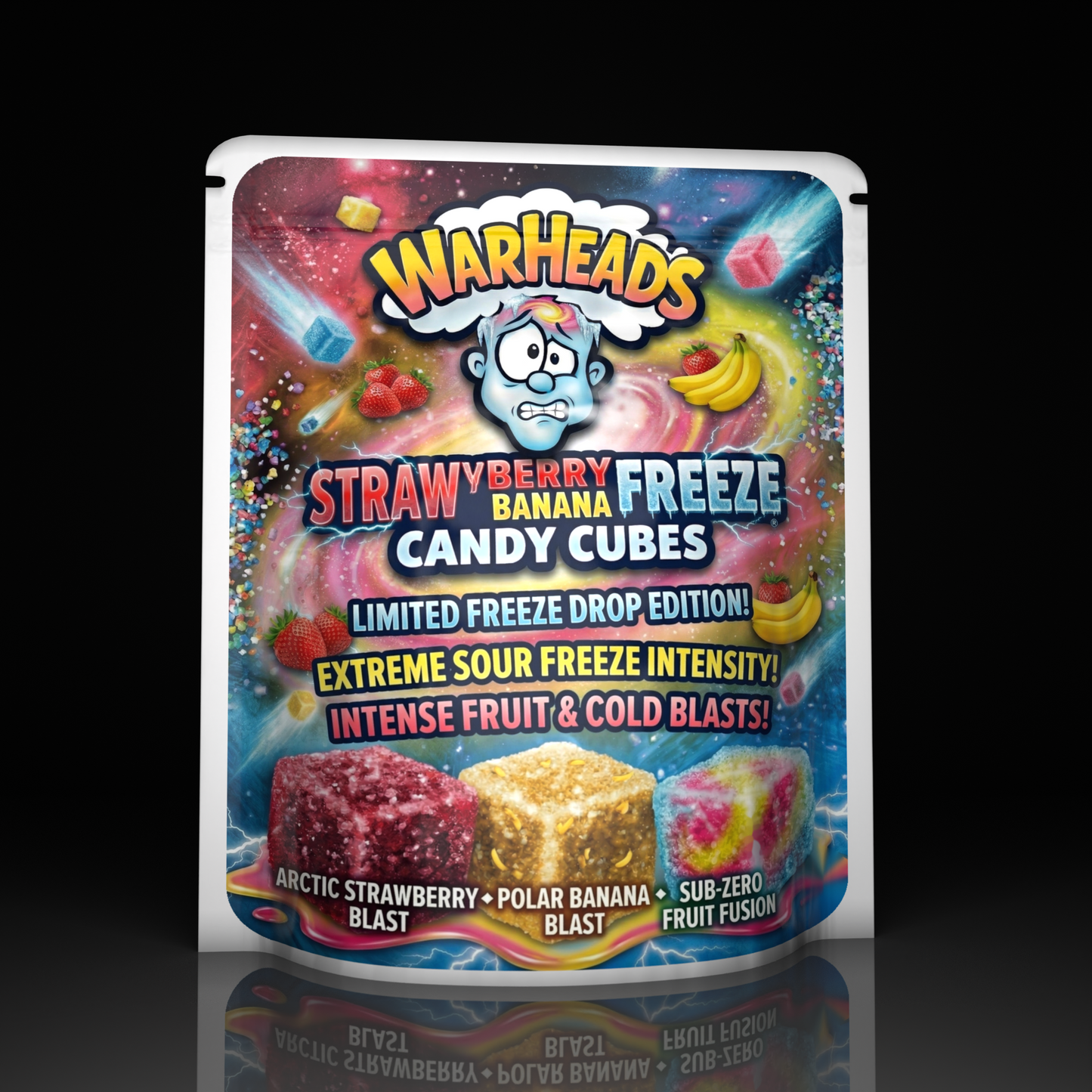 Warheads Strawberry Banana Freeze