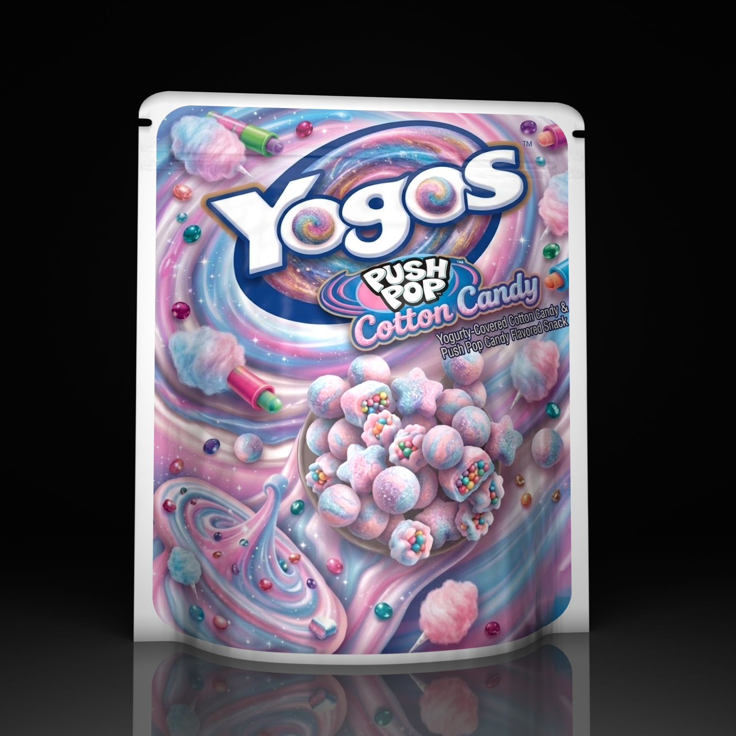 Yogos Push Pop Cotton Candy